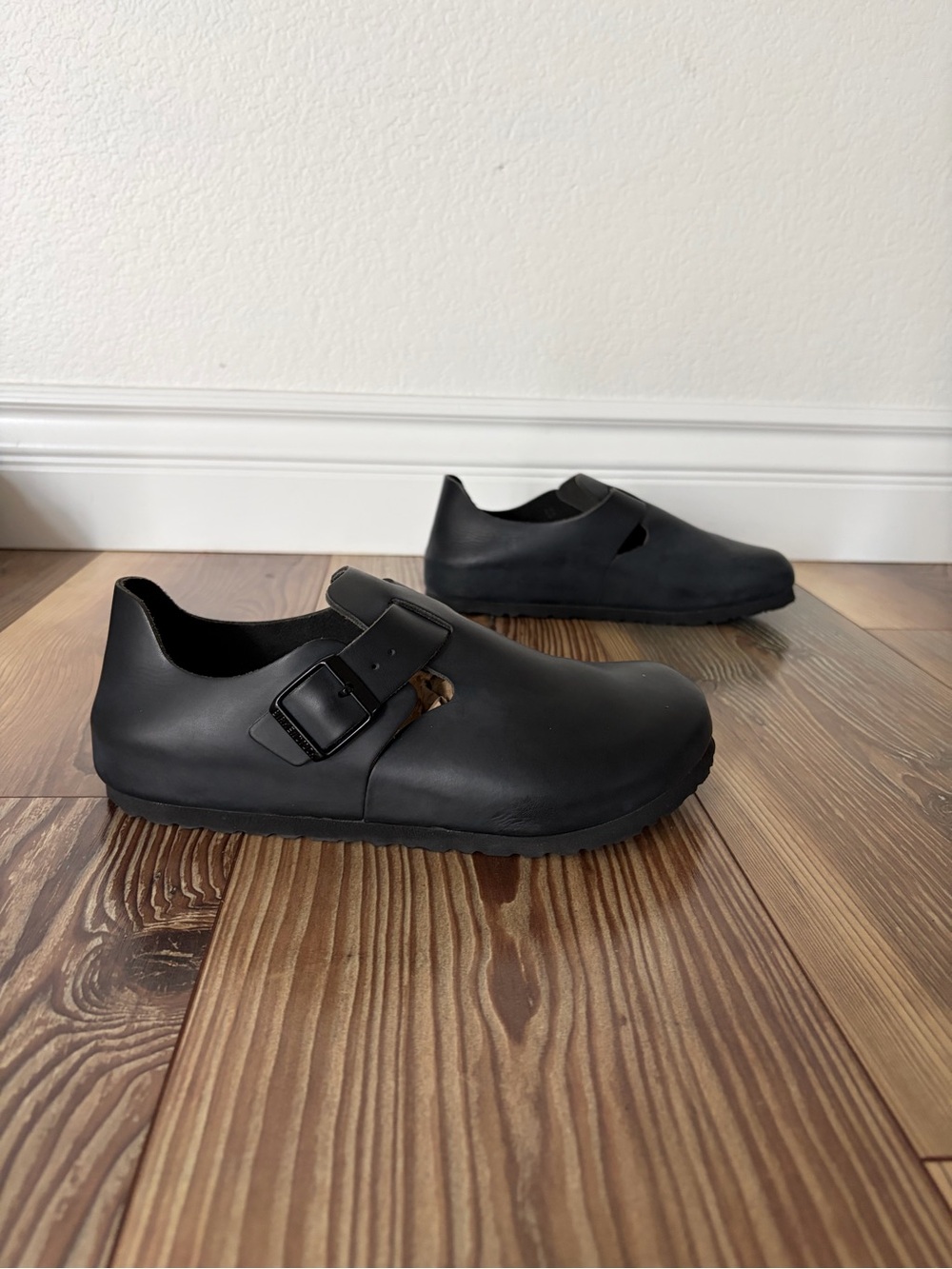 Birkenstock London Sandals Womens Size 7 / 38 Black Leather  Shoes